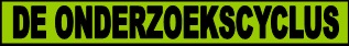 De onderzoekscyclus